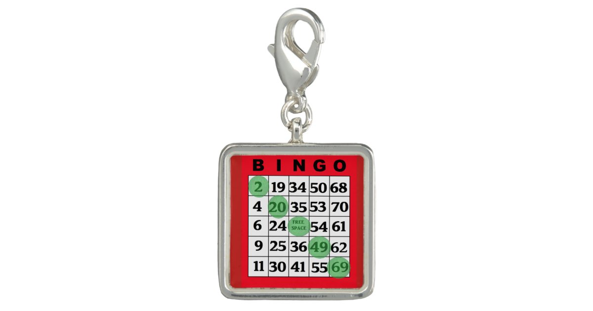 Red BINGO Card Lucky Charm | Zazzle