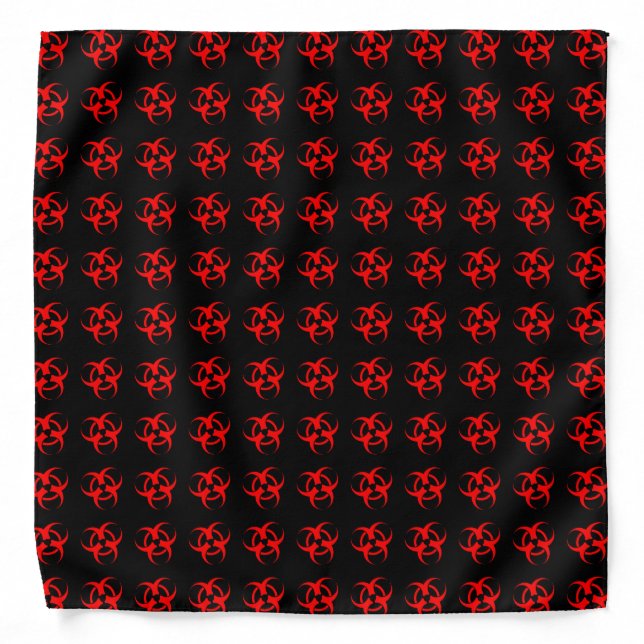 Red Biohazard Bandana (Front)