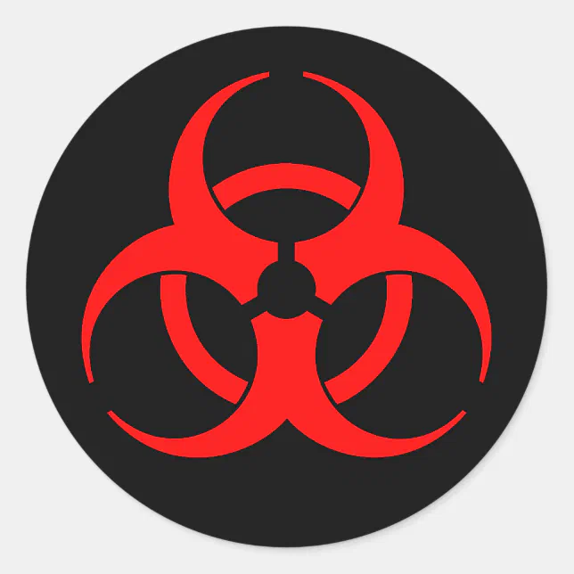 red biohazard logo