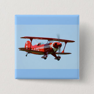 Red Biplane Button