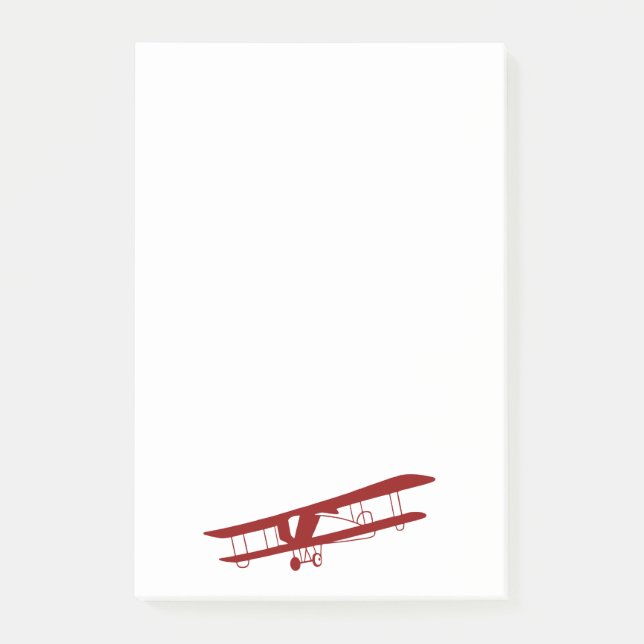 Red Biplane Notes (Front)