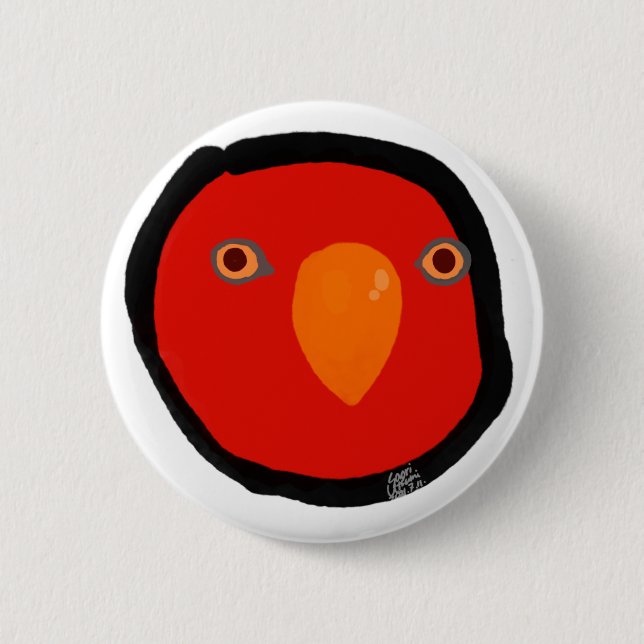 Red birb "GUMI" Button (Front)