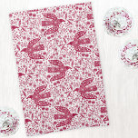 Red Bird Art Kitchen Towel<br><div class="desc">Red and white doves for peace.  Original art by Nic Squirrell.</div>