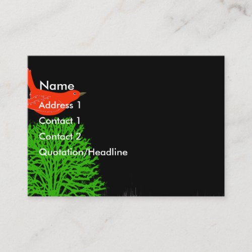 Red Bird Business Card