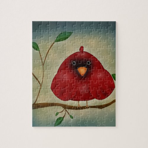 Red Bird Cardinal Jigsaw Puzzle