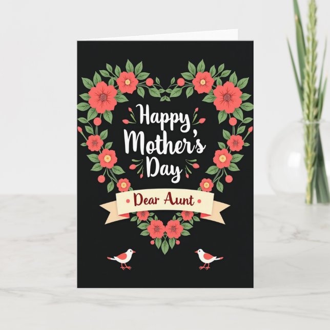 Red Bird Mothers Day Card (Front)