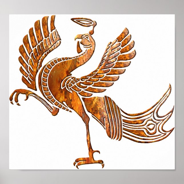 Red bird rust blk poster (Front)