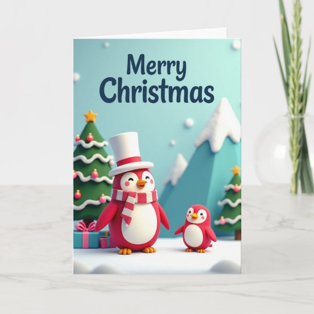 Red Bird Winter Joy Card (Front)