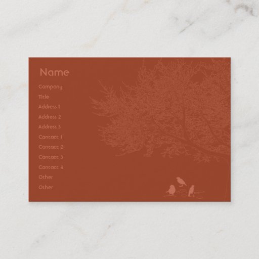 Customizable Red Birds - Chubby Business Card Templates
