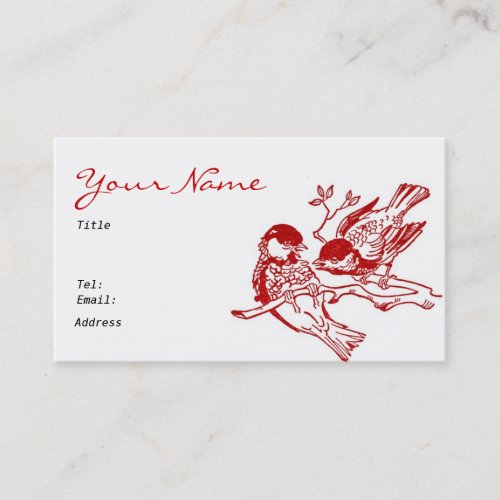 Red Birds Design Business Card