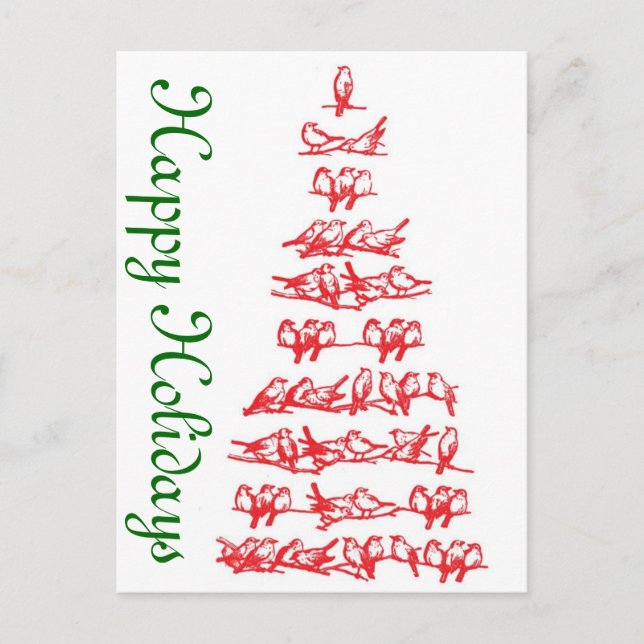 Red Birds Holiday Card (Front)