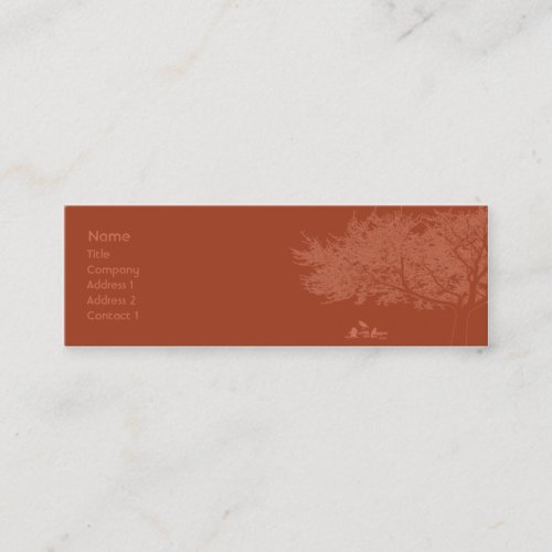 Red Birds - Skinny Business Card Templates