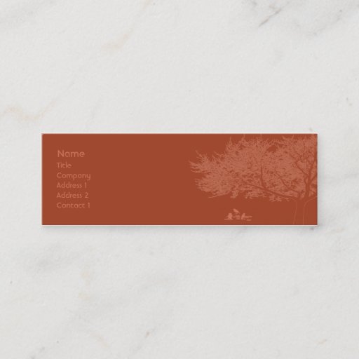 Customizable Red Birds - Skinny Business Card Templates