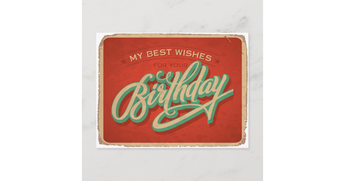 Red Birthday Postcard | Zazzle