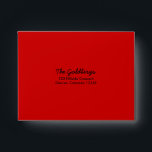 Red Black A2 Envelope<br><div class="desc">The text on this red and black A2 (fits 4.25"x5.5" Zazzle invitations and greeting cards) envelope is fully customizable and you can change it using the personalize option. For more extensive changes to the envelope, including changing the font, font color, or text placement, use the customize option. The colors on...</div>