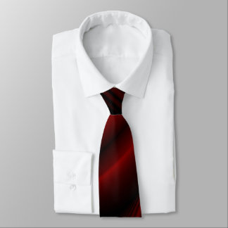 Red & Black Abstract Faded Stripes Neck Tie