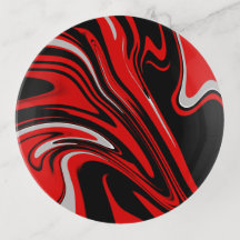 Red & Black Abstract