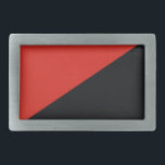 red black anarchy flag belt buckle<br><div class="desc">red black anarchy flag</div>