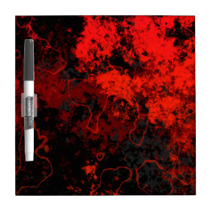 Red, Black and Gray Marble Abstract Dry Erase Board