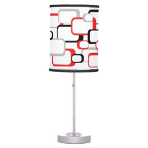 Red, Black and Gray Retro Squares