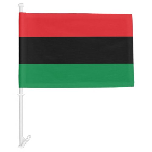 Red Black and Green Car Flag