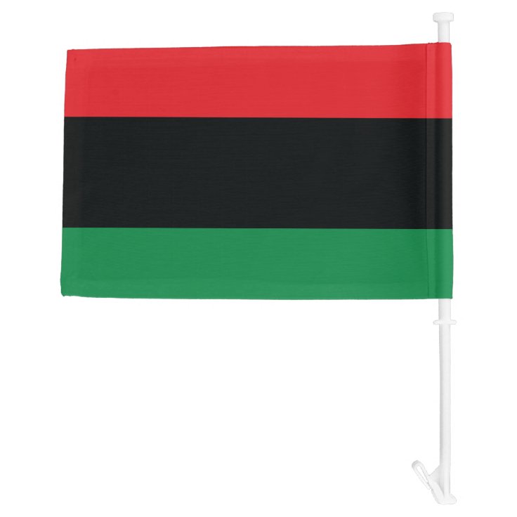 Red, Black and Green Flag Zazzle