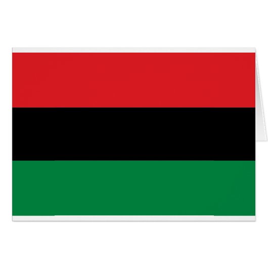 Red Black and Green Flag (Front Horizontal)