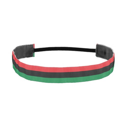 Red Black and Green Flag Athletic Headband