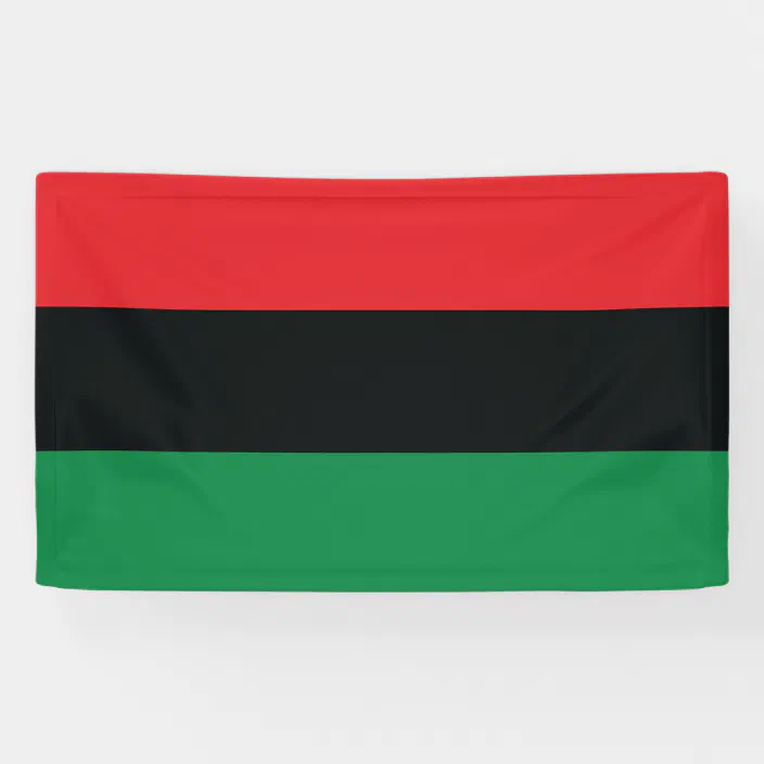 Red Black And Green Flag Banner Zazzle Com