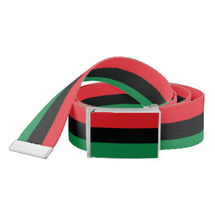 Red, Black and Green Flag Belt