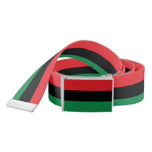 Red Black and Green Flag Belt