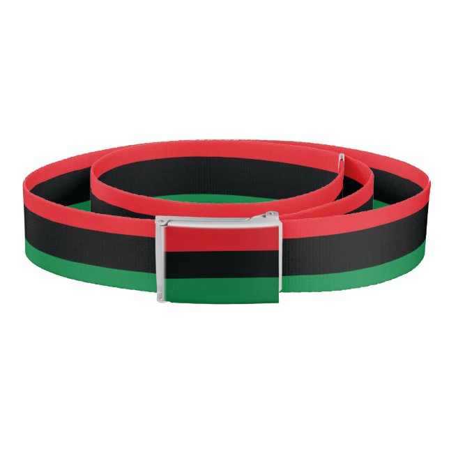 Red, Black and Green Flag Belt (Coil)