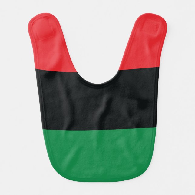 Red, Black and Green Flag Bib (Front)