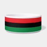 Red, Black and Green Flag Bowl<br><div class="desc">The 3 Pan-African colors on the flag represent: RED: the blood that unites all people of Black African ancestry, and shed for liberation; BLACK: black people whose existence as a nation, though not a nation-state, is affirmed by the existence of the flag; and GREEN: the abundant natural wealth of Africa....</div>