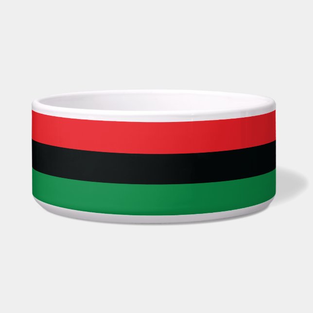 Red, Black and Green Flag Bowl (Front)