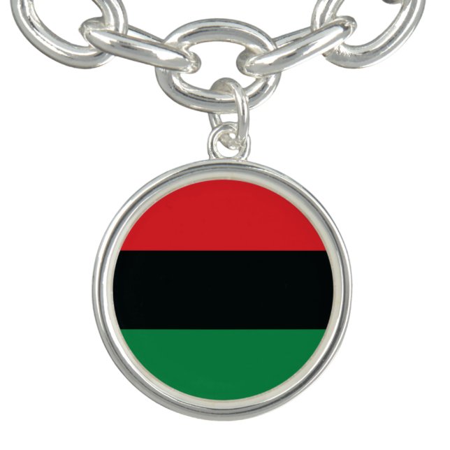 Red, Black and Green Flag Bracelet (Design)