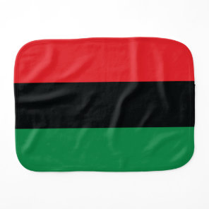 Red, Black and Green Flag Burp Cloth