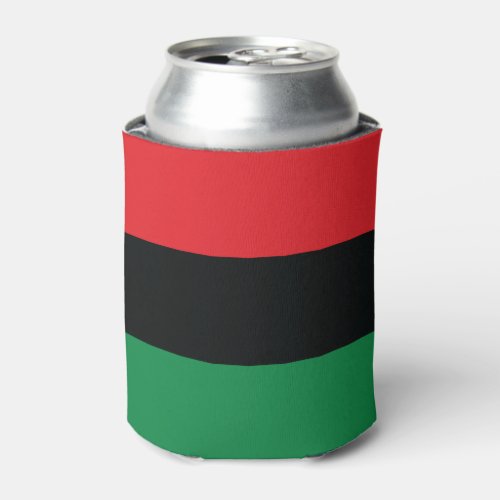 Red Black and Green Flag Can Cooler