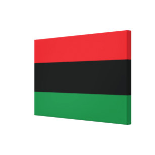 Red, Black and Green Flag Canvas Print