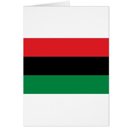 Red Black and Green Flag Cards (Front)