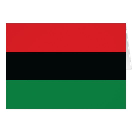 Red, Black and Green Flag Cards (Front Horizontal)