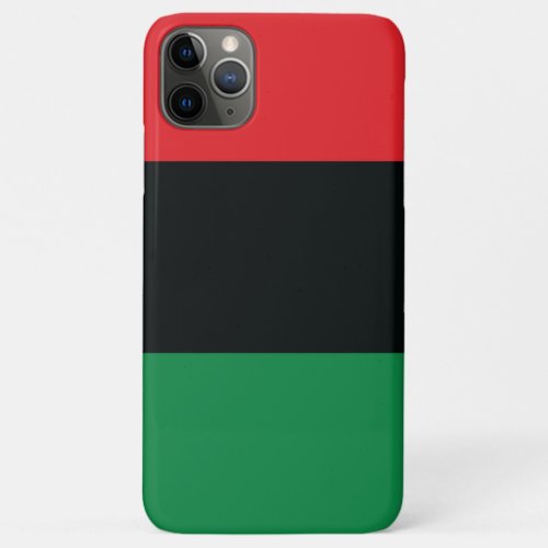 Red Black and Green Flag iPhone 11 Pro Max Case