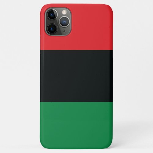Red Black and Green Flag iPhone 11 Pro Max Case