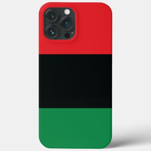 Red Black and Green Flag iPhone 13 Pro Max Case