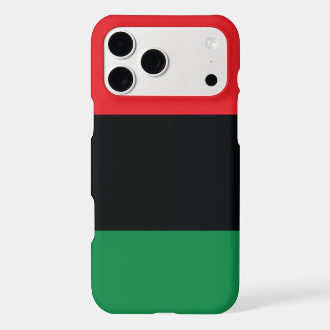 Red, Black and Green Flag Case-Mate iPhone Case (Back)