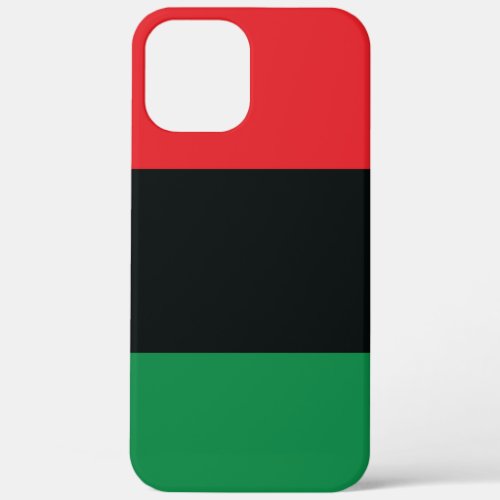 Red Black and Green Flag iPhone 12 Pro Max Case