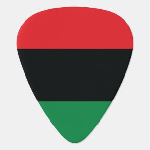 Red, Black and Green Flag Guitar Pick