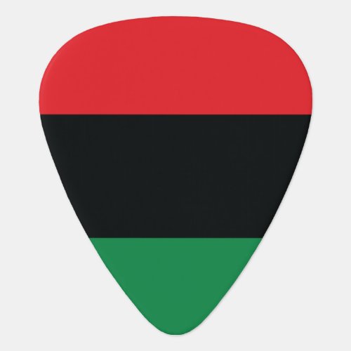 Red Black and Green Flag Guitar Pick