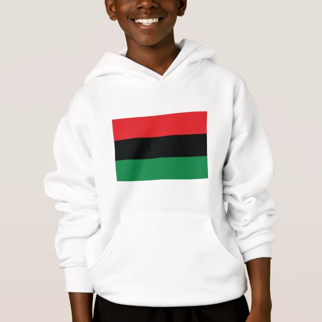 Red, Black and Green Flag Hoodie (Front)