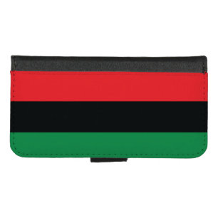 Red, Black and Green Flag iPhone 8/7 Wallet Case